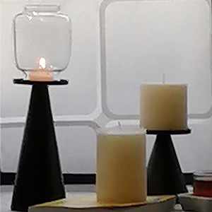 烛台 美式铁艺烛台 蜡烛摆件 几何装饰熏香蜡烛托盘