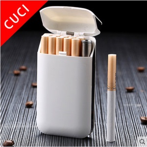 多功能烟盒细烟20支装粗烟10支装带USB充电打火机男士女士创意潮