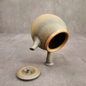 日本常滑烧水野阳景马未都九宫壶红裙南蛮窑变工艺精工作品