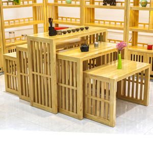 茶叶展示架中岛柜茶叶店新中式产品柜样品展示柜花茶架子茶馆展柜