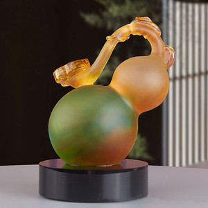 琉璃风水葫芦摆件工艺品家居饰品玄关酒柜摆件如意福禄纯手工送礼