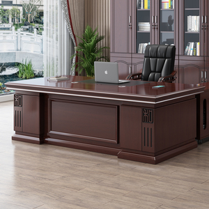 老板桌办公桌大班台总裁桌单人主管桌经理办公桌椅组合简约现代