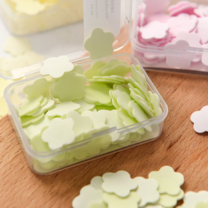 三盒装 便携式抑jun香皂纸 一次性洗手小肥皂片 花瓣皂纸片