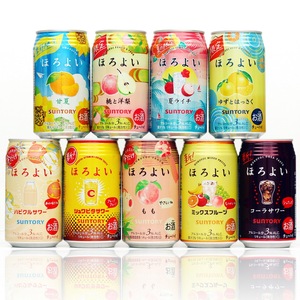 微醉9罐 日本三得利suntory微醺荔枝水蜜桃柑橘白桃子可乐鸡尾酒