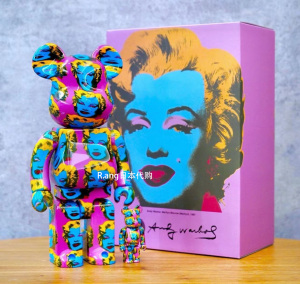 rang日本代购be@rbrick玛丽莲梦露andy warhol#2 4000%暴力熊