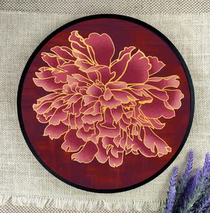 掐丝珐琅画景泰蓝手工艺装饰画套装材料金丝彩砂工具diy远景40