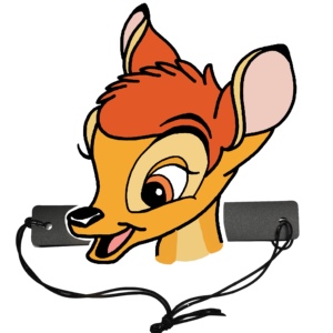 可定制平面纸质卡通面具头饰教具道具梅花鹿小鹿斑比头饰