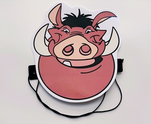 可定制平面防水/野猪面具/卡通道具动物狮子king野猪彭彭头饰面具