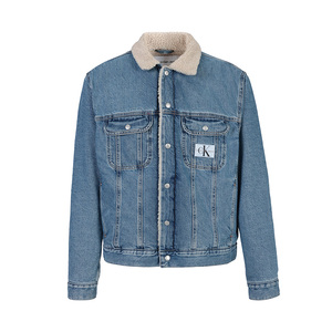 calvin klein 凯文·克莱ck男士羊羔毛内里牛仔夹克外套 301353