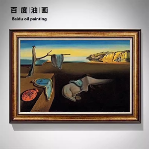 手绘达利油画记忆的永恒客厅餐厅卧室玄关手绘挂画名画临摹定制