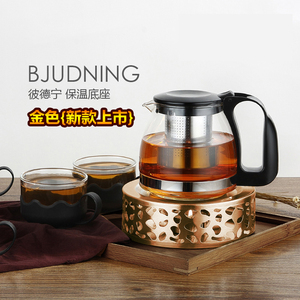欧式不锈钢金色茶蜡烛保温茶器加热底座茶壶煮茶保温炉功夫茶具炉