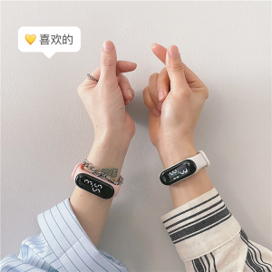 闺蜜手表一对姐妹两三人ins高颜值学生党女孩子夜光防水运动手环