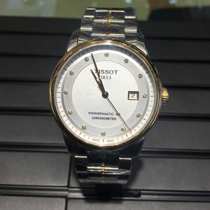 瑞士tissot天梭豪致带钻天文台自动机械男表t086.408.22.036.00