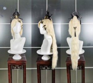 【白麓泽】金云垂翼苍云金成男假发 剑三cos造型假发 造型毛 金发