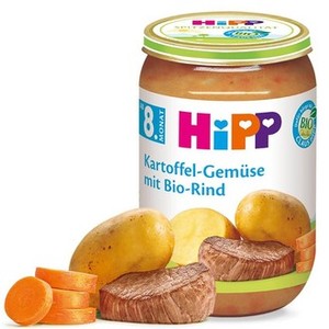德国喜宝Hipp有机土豆蔬菜牛肉泥 8个月以上 220G 有现货