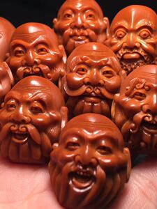 苏工名家老前辈丁国英大师本工双面十八罗汉纯手工橄榄核雕手串