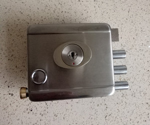 力城锁具家用608豪华外装门锁防盗门自动锁铁门大门自动锁防盗锁