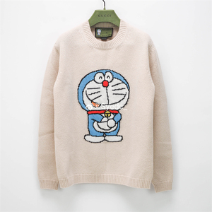 【现货】Gucci 古奇 Doraemon哆啦A梦 机器猫套头针织衫毛衣