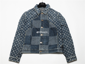 【现货】louis vuitton lv nigo 棋盘格拼接 牛仔夹克外套 1a7yd3