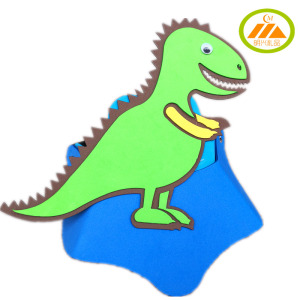 小恐龙头饰霸王龙头套面具儿童成人帽子幼儿园运动会表演道具eva