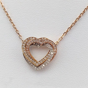 卡地亚桃心项链