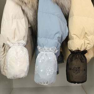 白羽绒服袖套