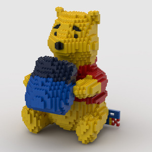 【成品】lego 乐高 迪士尼 disney 小熊维尼 winnie 卡通雕塑模型