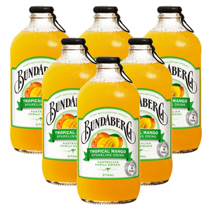 澳洲进口宾得宝 bundaberg tropical mango芒果味汽水气泡水饮料