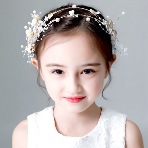 儿童头饰女童发箍公主头花发带花童发饰超仙韩式潮妞生日派对演出