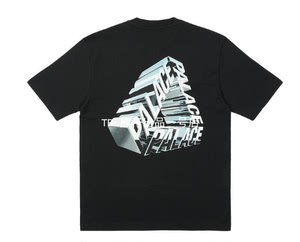 英国代购 PALACE23 TRI-CHROME T-SHIRT 立体字母三角印花短袖T恤