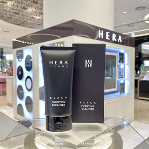 hera赫妍赫拉男士洗面奶炫黑泡沫洁面膏剃须125g韩国专柜代购正品