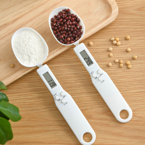 日本厨房烘焙电子秤量勺精准克数勺子秤计量勺小型刻度勺称量器
