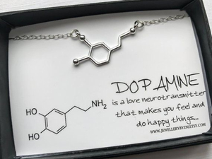 ormolu原创"dopamine"多巴胺项链 化学式项链 礼物 爱情