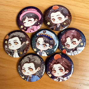 明星大侦探 32mm银葱双闪徽章吧唧何炅撒贝宁白敬亭张若昀蒲熠星