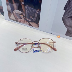 原装正品专柜同步巴诺克多边形纯钛眼镜框复古光学镜架可配近视