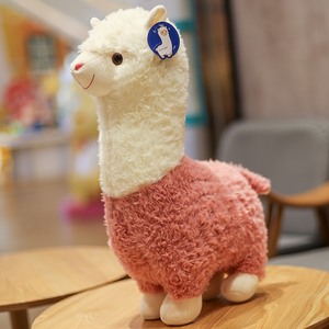 日本小羊驼公仔草泥马布偶娃娃毛绒玩具安抚儿童玩偶生日礼物抱枕