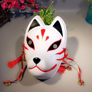 彩绘狐狸荧火之森夏目友人帐面具抖音万圣节日本和风全脸舞会装扮