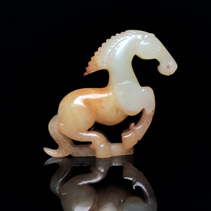 古玉老玉古董收藏明清玉器古玩和田玉战汉高古玉骏马玩件挂件