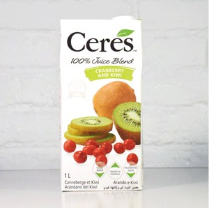 南非进口 西瑞斯(ceres)100%果汁 1l装 蔓越莓 猕猴桃混合果汁