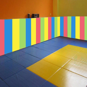 幼儿园纯色防撞墙贴软包早教中心海绵自粘墙面装饰儿童墙围泡沫板