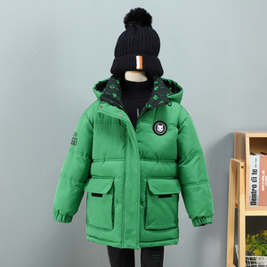 男童冬装棉衣儿童加厚冬季棉袄中大童韩版保暖外套两面穿新款棉服