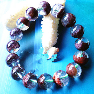 天然水晶半宝石红幽灵聚宝盆手链单圈多圈细看详情页按图发货