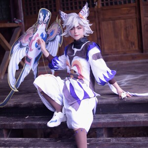 现货 兽漫cos王者荣耀cos李元芳飞鸢探春 cospaly风筝道具订制