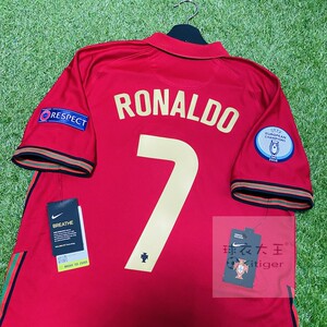 耐克2021葡萄牙队主场正品c罗球衣欧洲杯臂章欧国联 球迷版cd0704