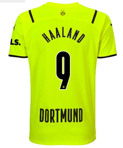 特价 puma正品 多特蒙德21/22杯赛主场球衣 哈兰德印号 759068-03