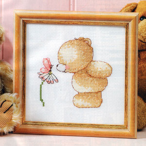 可爱卡通小小鱼anc绣线十字绣 crazy164-4花儿朋友精准印花套件