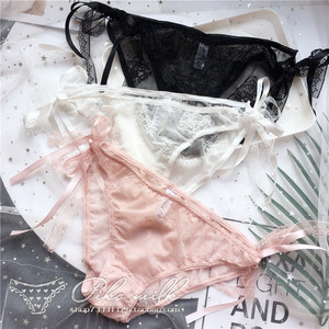 小仙女#超可爱系带可调节全蕾丝性感包臀低腰女内裤