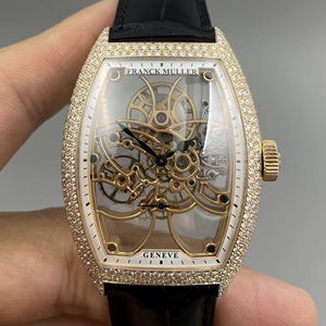 【正品名表】法兰克穆勒8880 b,39*50mm表径 玫瑰金镂空表盘原钻