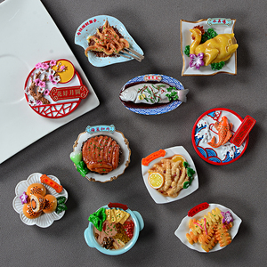 冰箱贴磁铁食物