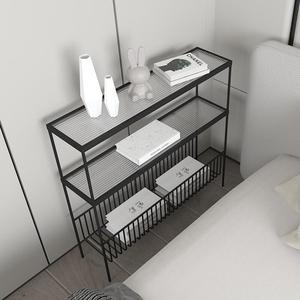 超窄床边置物架夹缝柜沙发边靠墙收纳柜子卧室床头床尾墙边长条柜